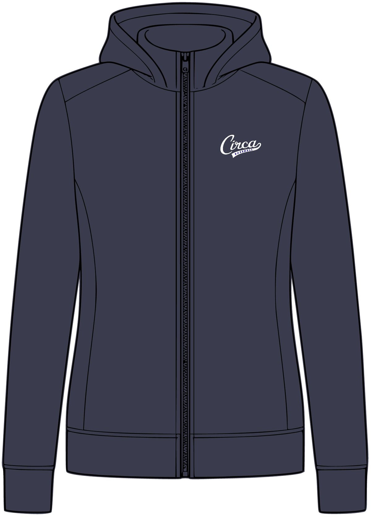 Circa Baseball Women's Smooth Fleece Hooded Jacket