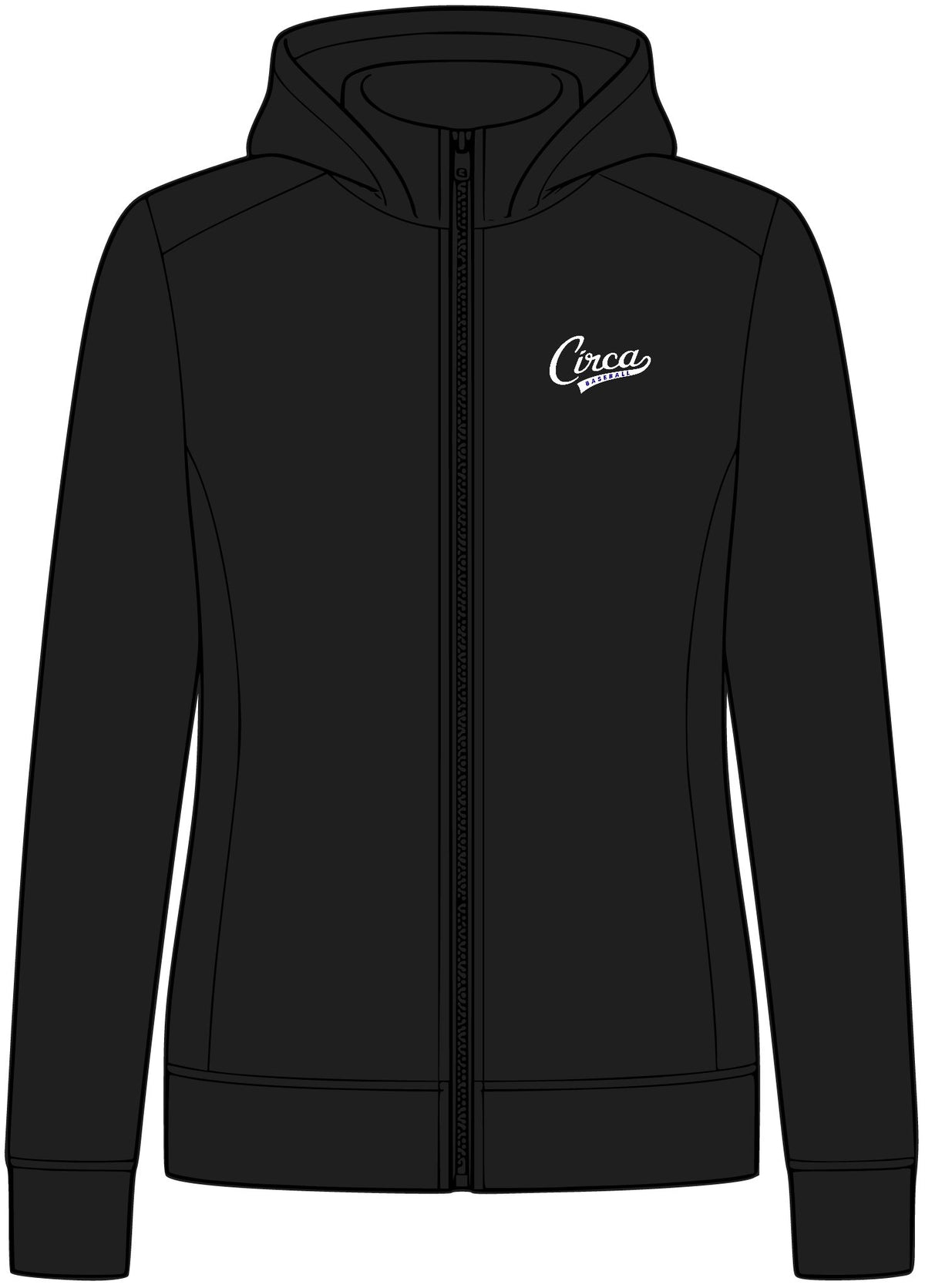 Circa Baseball Women's Smooth Fleece Hooded Jacket